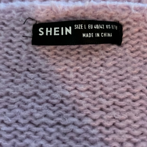 SHEIN Large Crochet Purple Cloud Cardigan - Picture 2 of 2